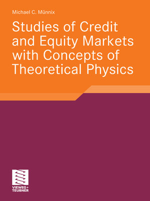 cover image of Studies of Credit and Equity Markets with Concepts of Theoretical Physics